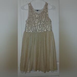 George Glittering Gold Formal Kids Dress